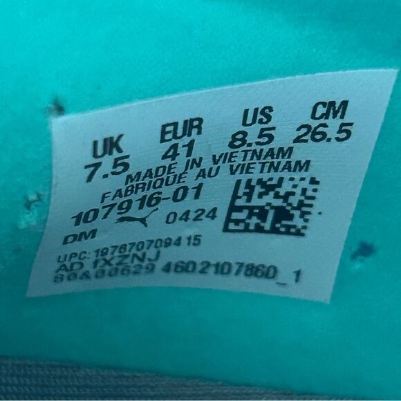 Puma Future 7 Ultimate Firm Ground Soccer Cleats Blue Green Size 8.5 107916-01 - Picture 8 of 8